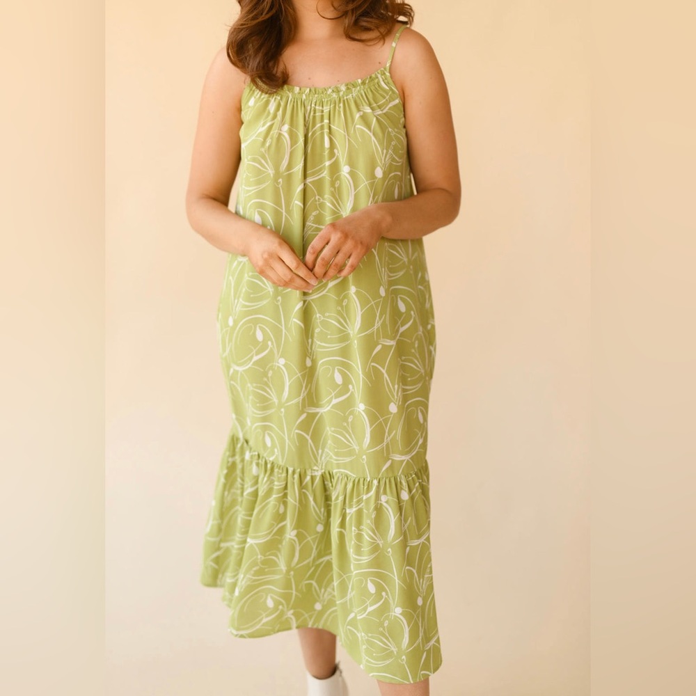 Lush Flounce Long Maxi Dress - Size Medium.